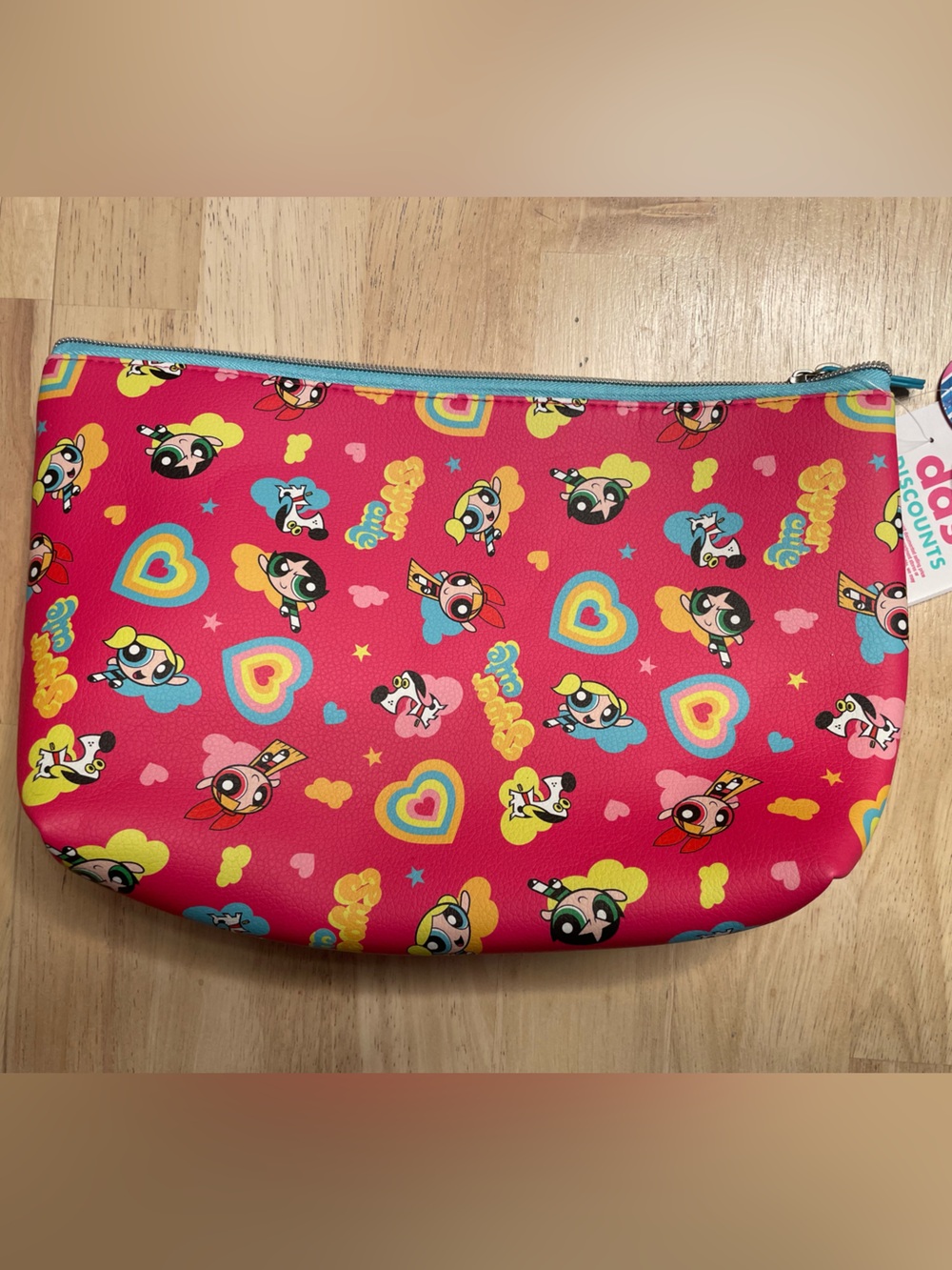 Large Pink Powerpuff Girls Pouch Cosmetic Bag